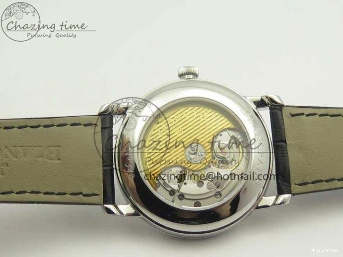 1228 SportInspired Villeret 6669 SS HG 1:1 Best Edition White Dial On Leather Strap V 8099